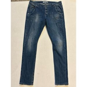 MAC Collection Germany Jeans LAXY Slouchy‎ Women 42/32 US Button fly Carrot Leg